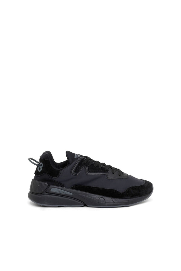 DIESEL UNLINED SNEAKERS IN MESH AND SUEDE